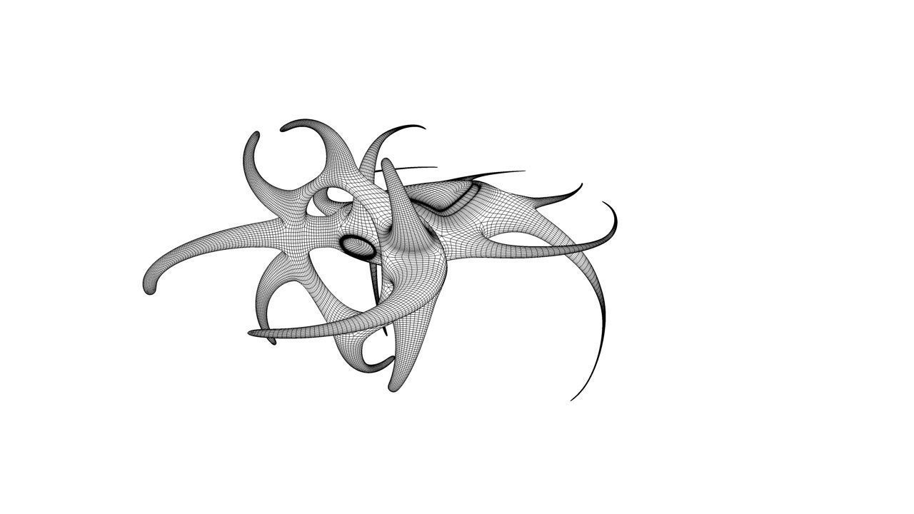 Alien Attack Fighter Free 3D model_4