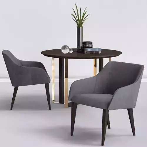 Modern table and chair Minotti