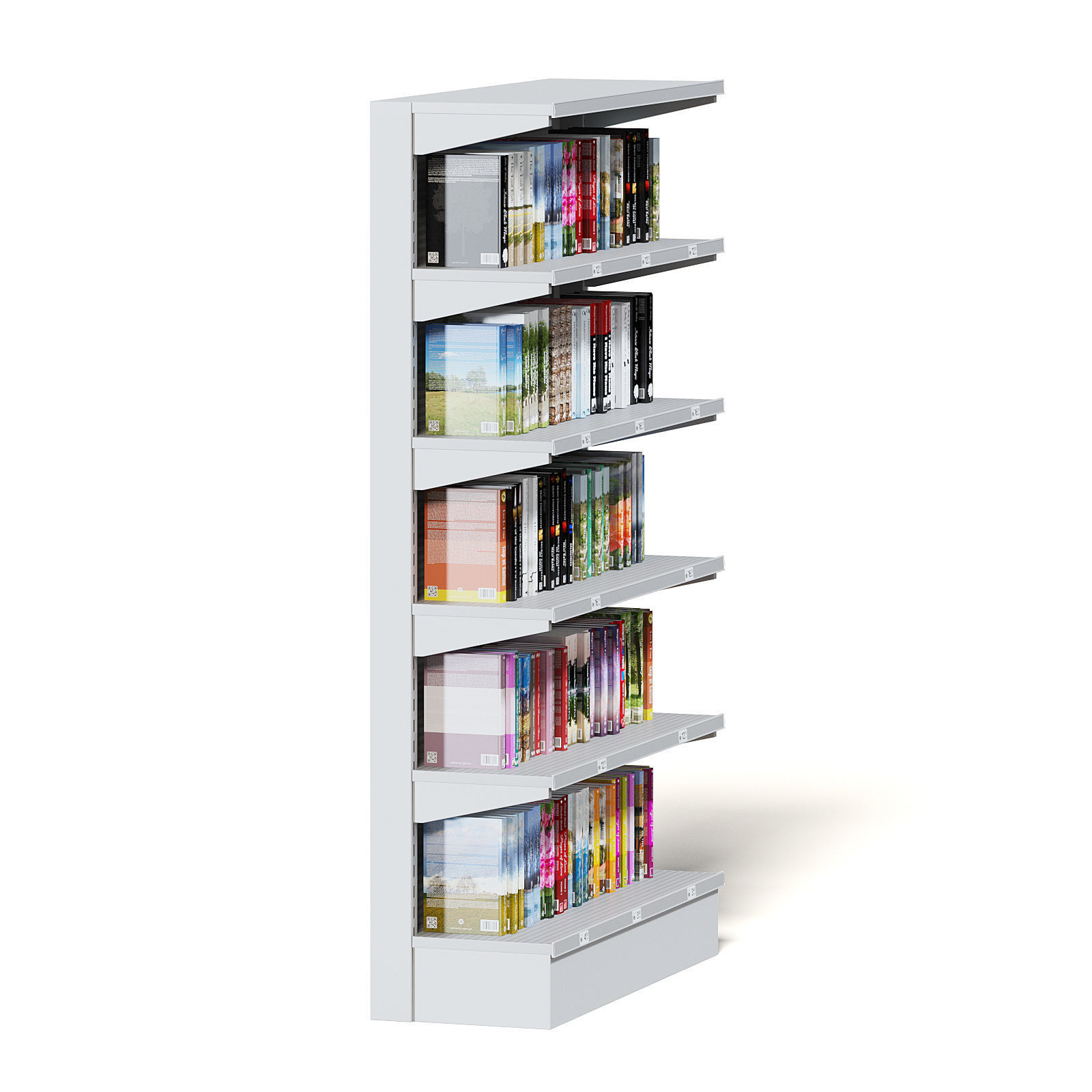 Market Shelf 3D Model - Books 3D model_7