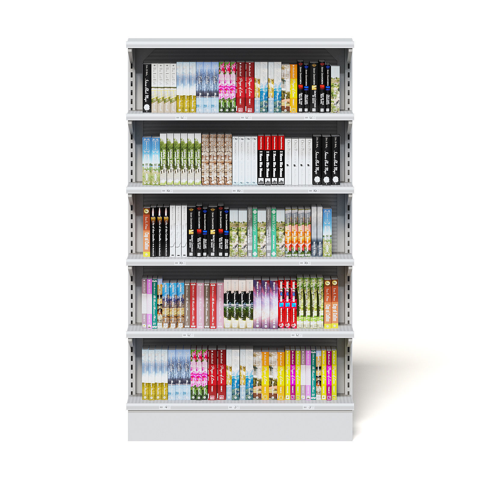 Market Shelf 3D Model - Books 3D model_3