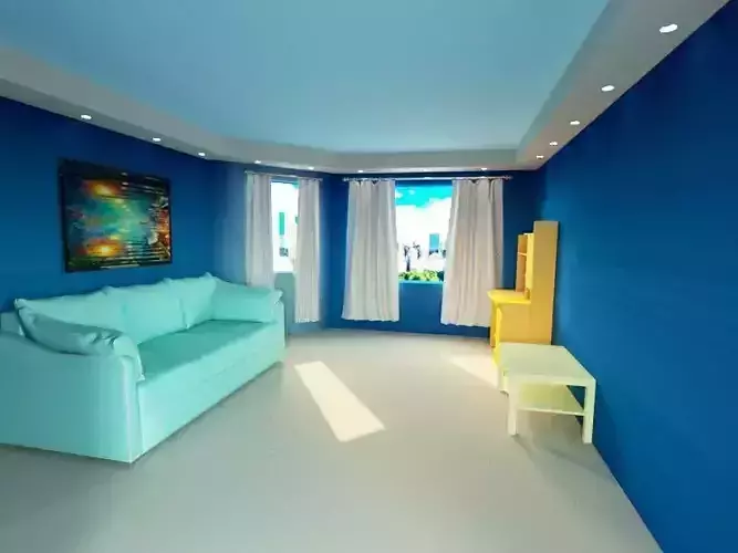 Model room in New York 3D model