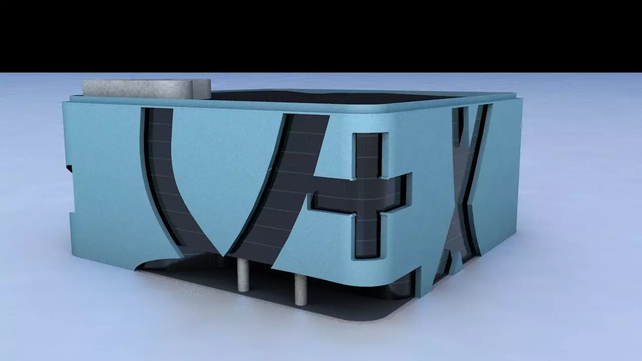 Hospital cube Free 3D model