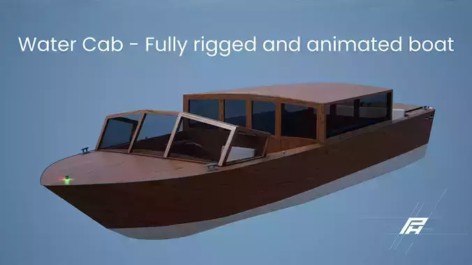 Water Cab - Fully Rigged and Animated Model