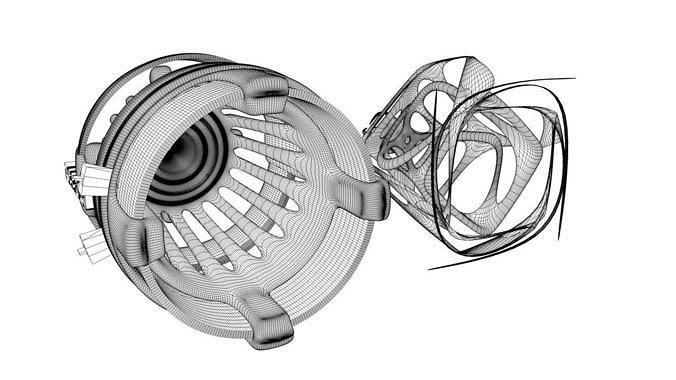 Jumpgates futuristic device Free 3D model