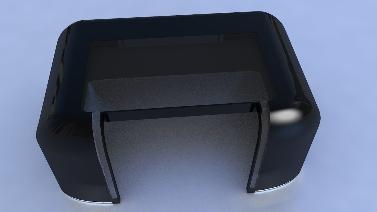 Computer Desk Free 3D model_2