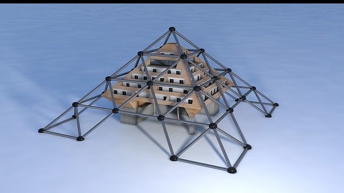 Pyramide Palace Hotel Free 3D model