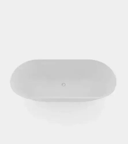 Freestanding round bathtub