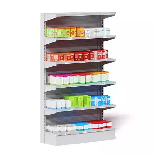Market Shelf 3D Model - Medicine 3D model