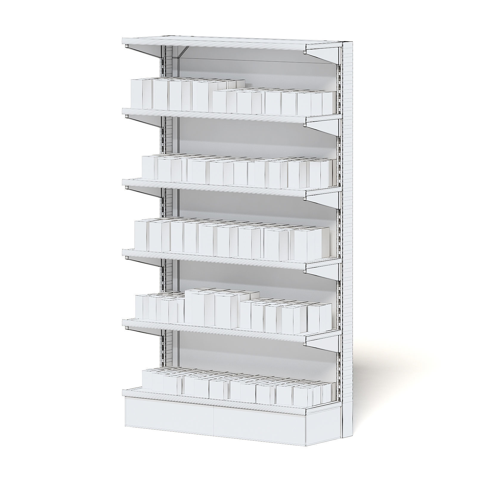 Market Shelf 3D Model - Medicine 3D model_4