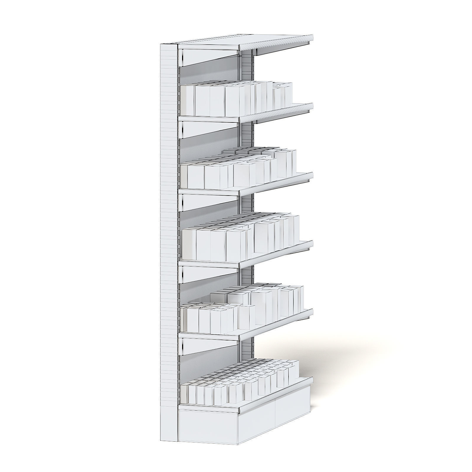 Market Shelf 3D Model - Medicine 3D model_6