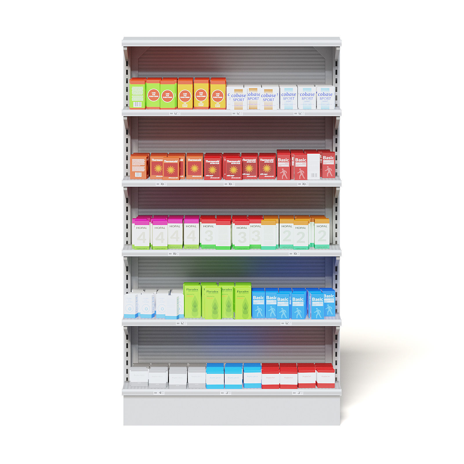 Market Shelf 3D Model - Medicine 3D model_3