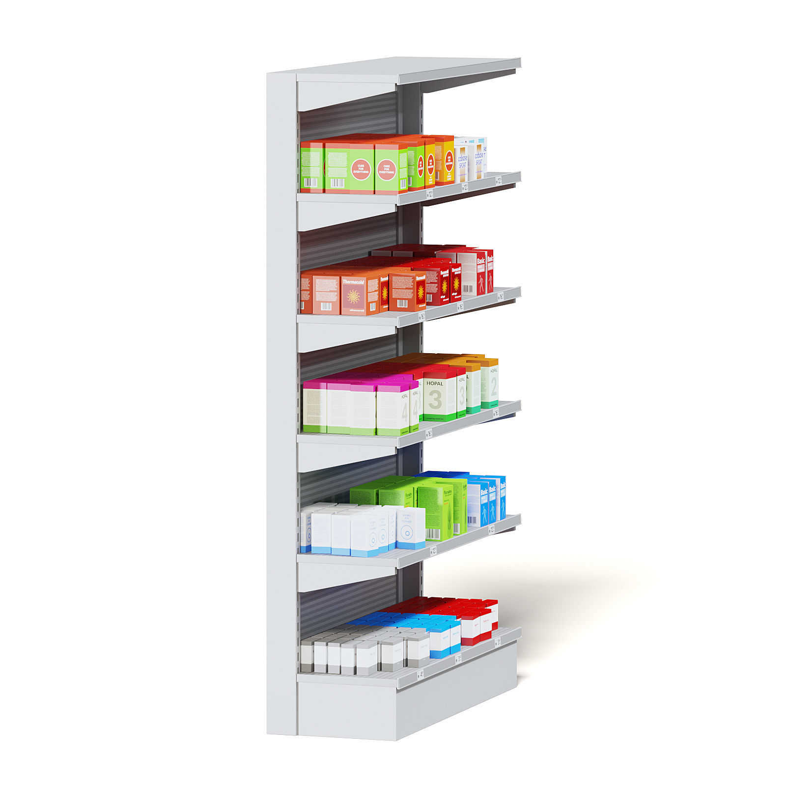 Market Shelf 3D Model - Medicine 3D model_7