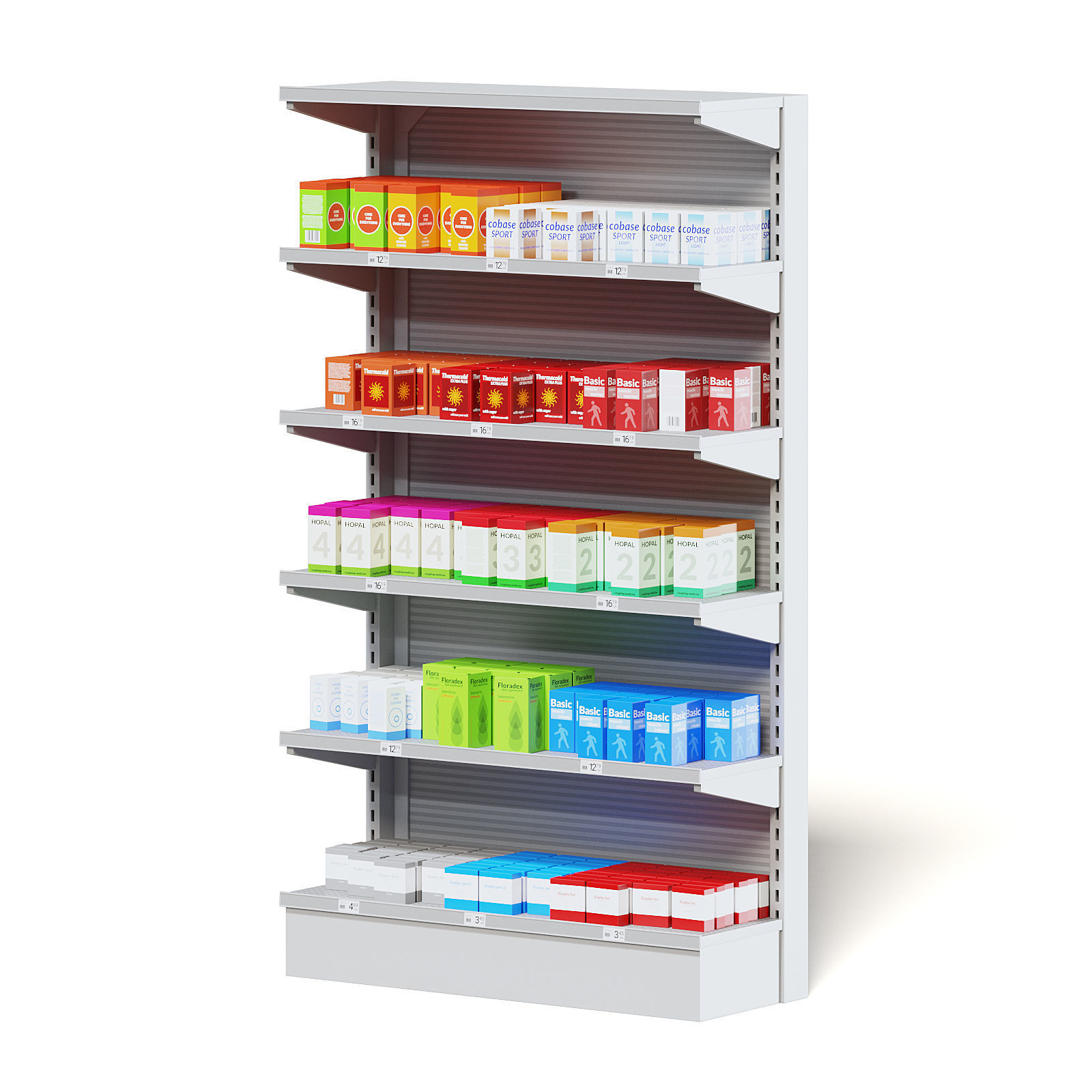 Market Shelf 3D Model - Medicine 3D model_5