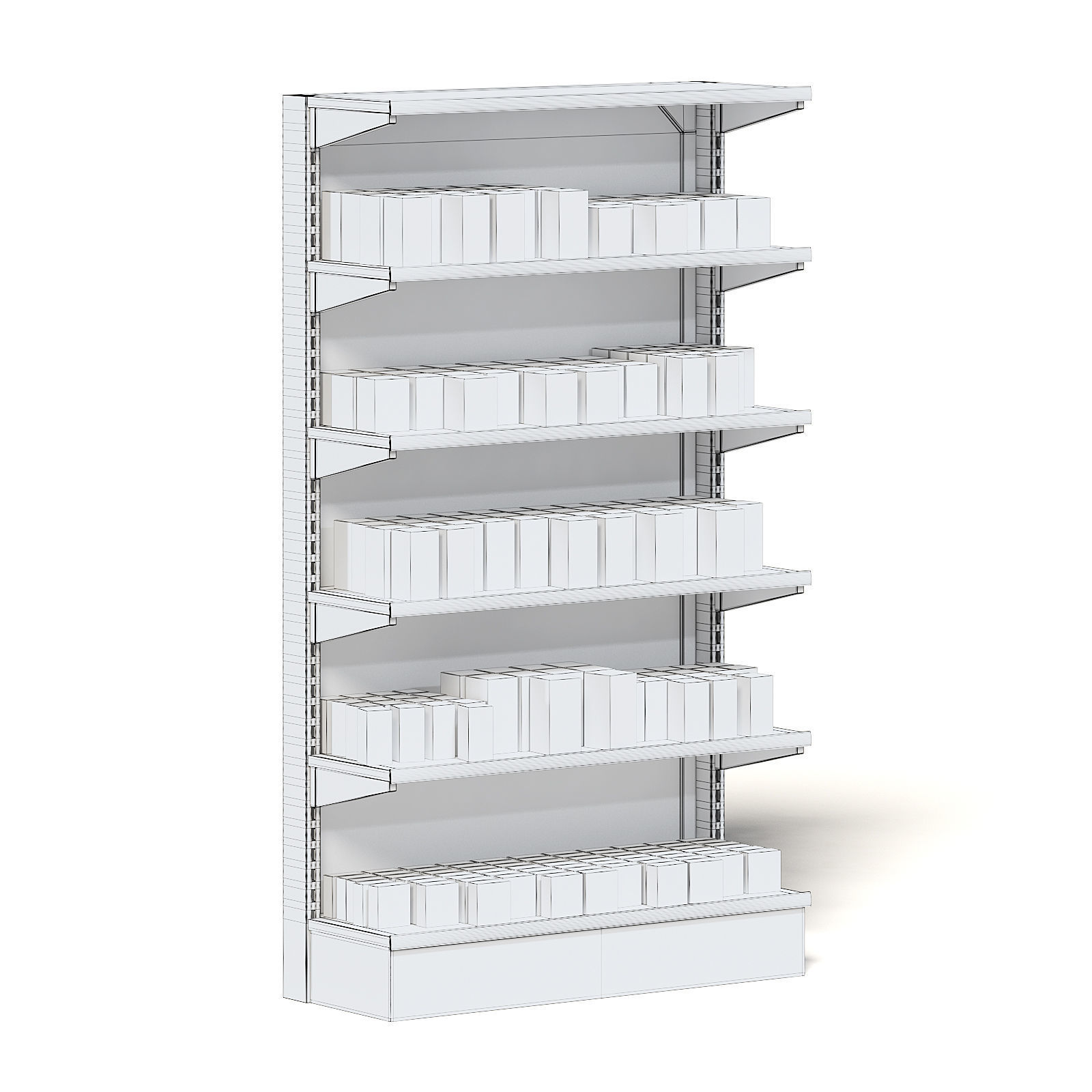 Market Shelf 3D Model - Medicine 3D model_1