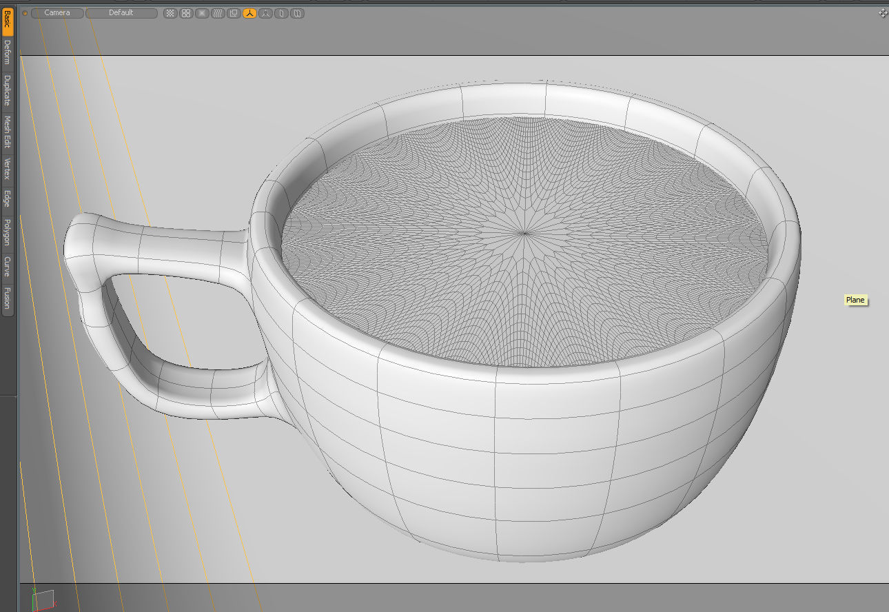 Coffee in cup 3D model_3