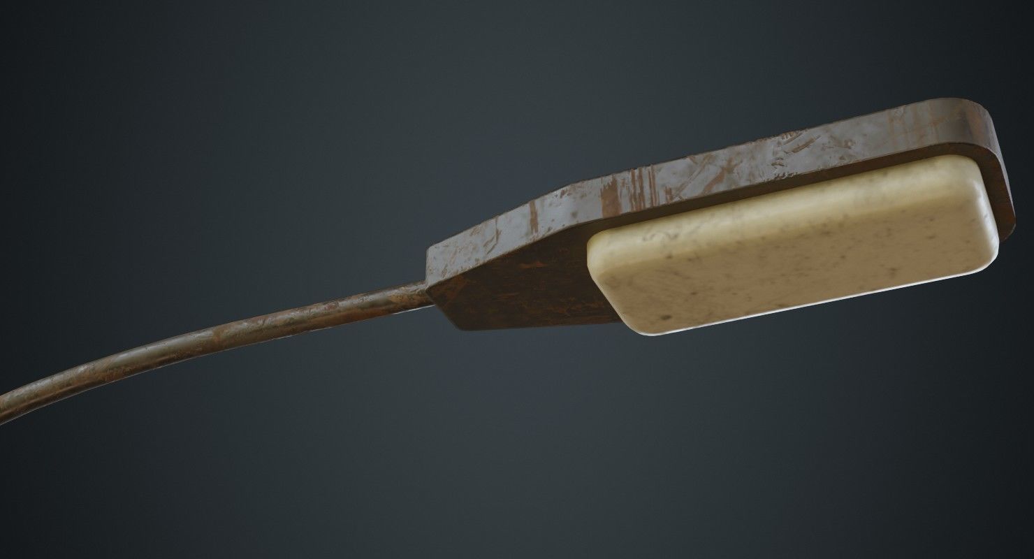 Stop Light 1C Low-poly 3D model_11