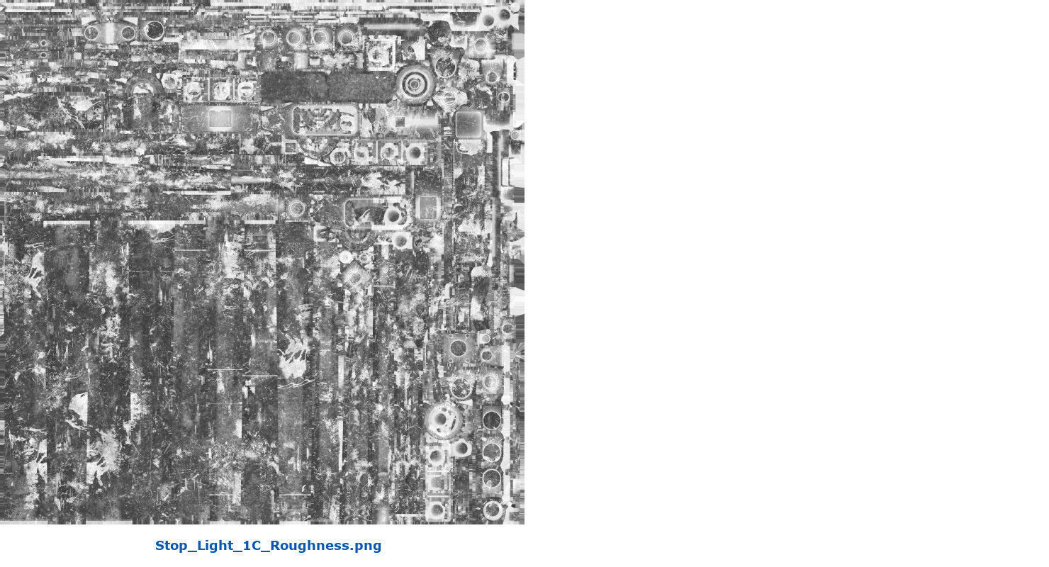 Stop Light 1C Low-poly 3D model_19