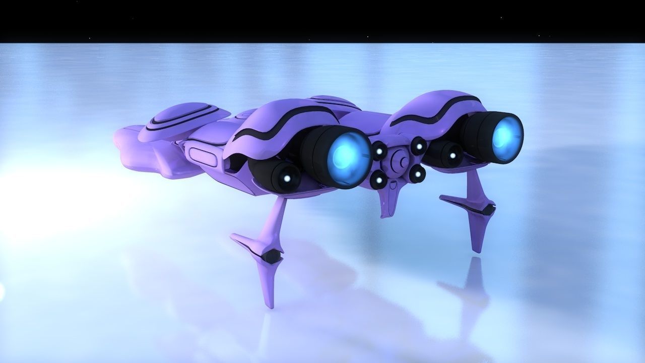 Voilfield spaceship 3D model_4