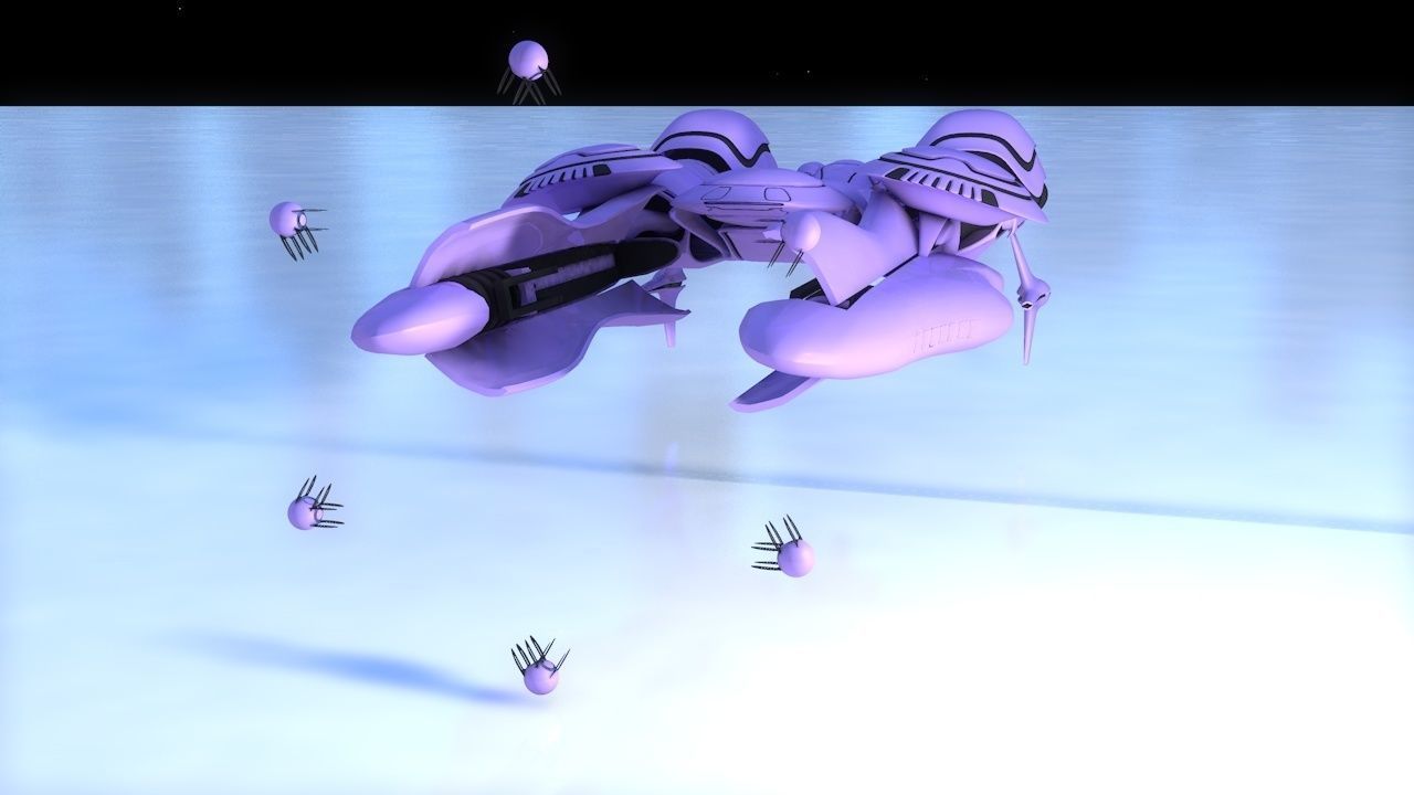 Voilfield spaceship 3D model_10