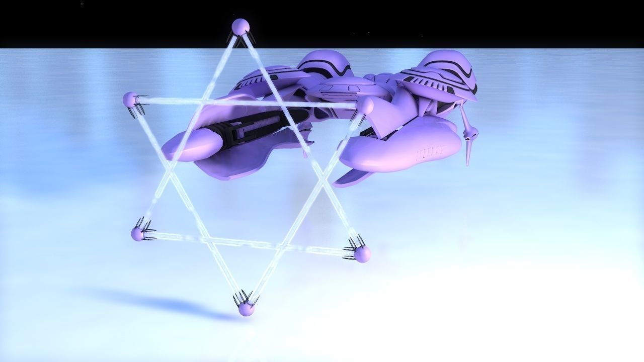 Voilfield spaceship 3D model_12