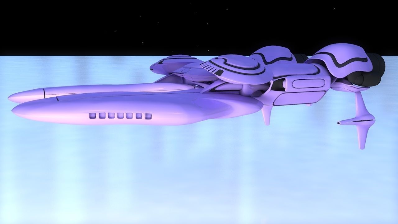 Voilfield spaceship 3D model_19