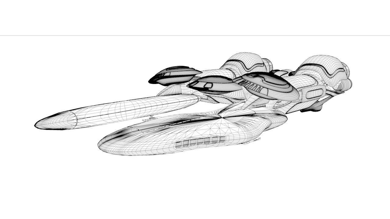 Voilfield spaceship 3D model_20