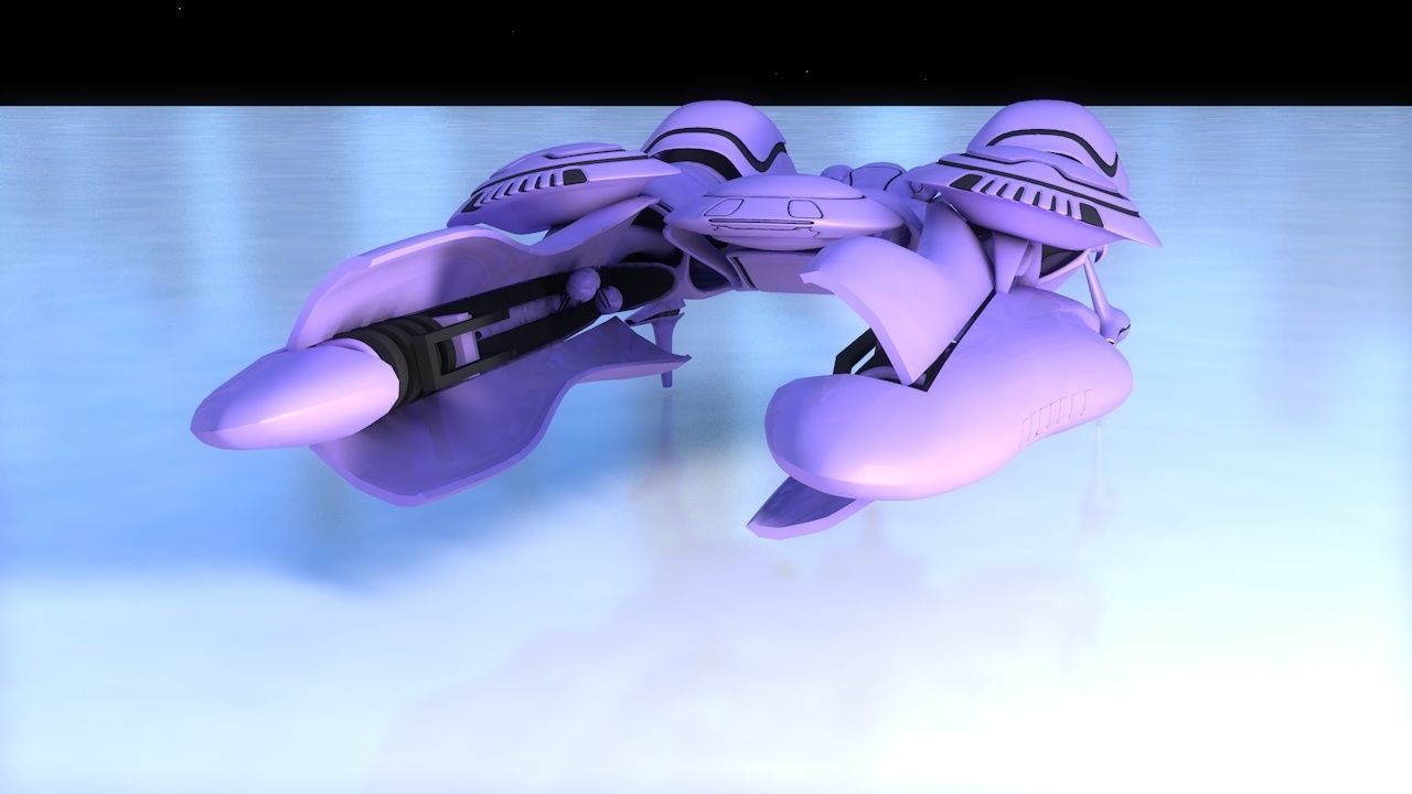 Voilfield spaceship 3D model_8