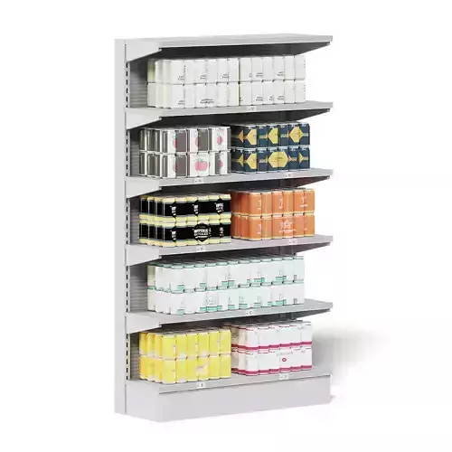Market Shelf 3D Model - Canned Beer