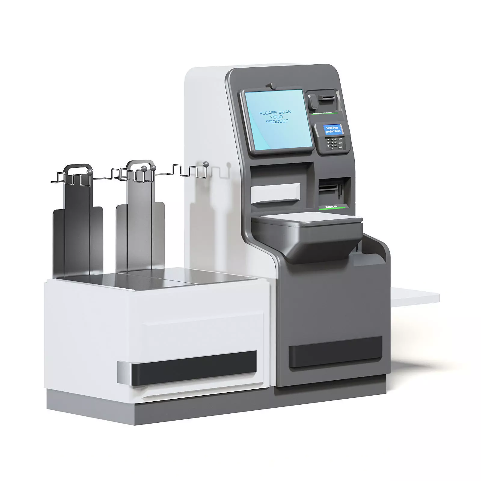 Self Service Cash Register 3D Model 3D model