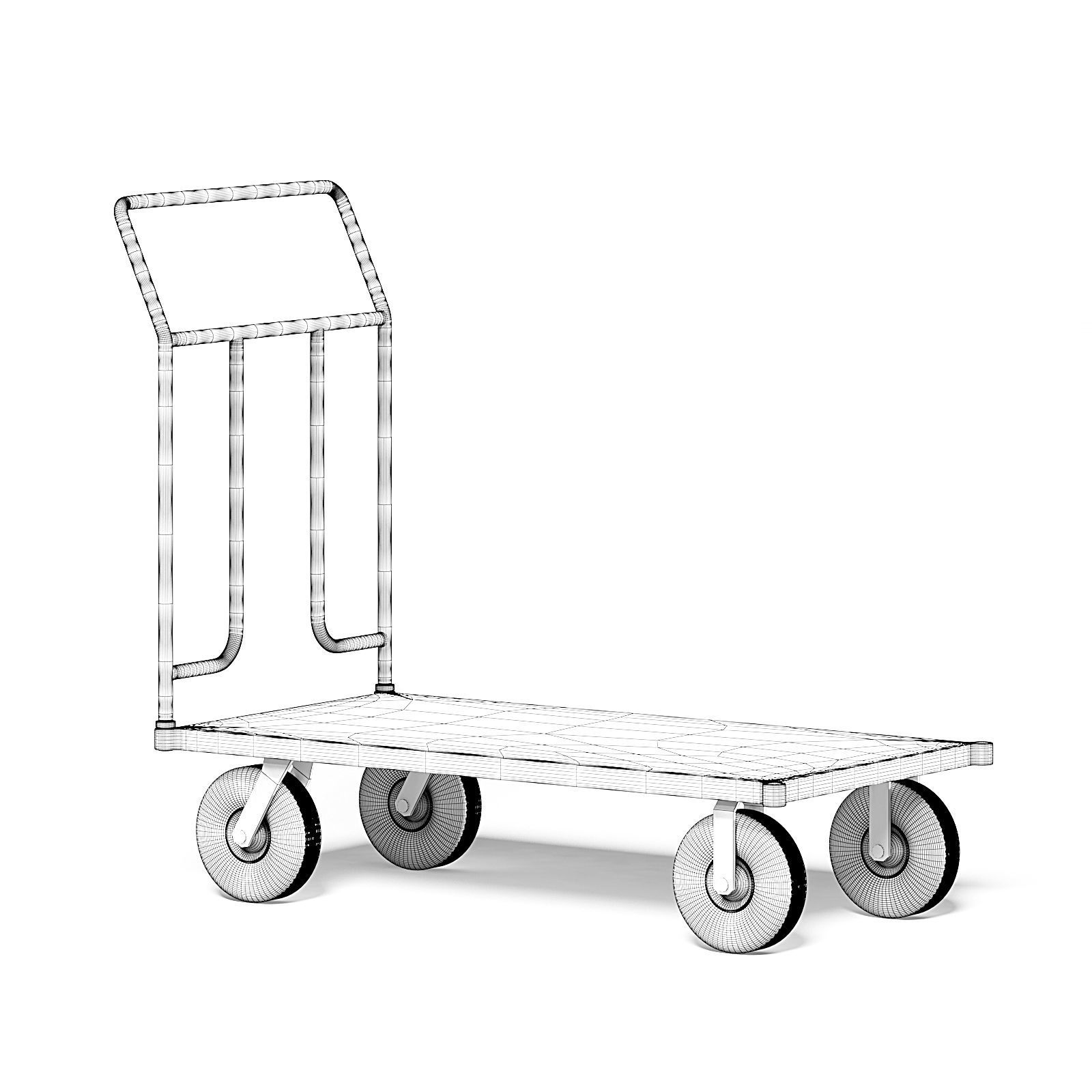 Trolley 3D Model dolly 3D model_4