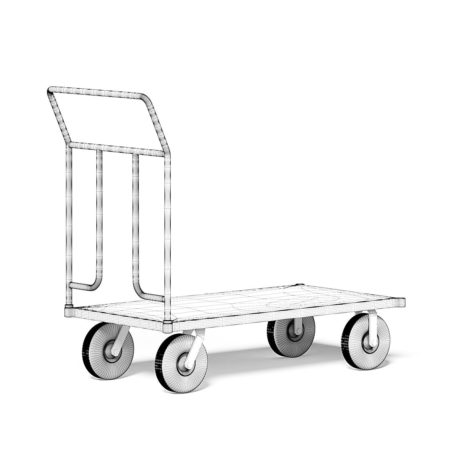 Trolley 3D Model dolly 3D model_1
