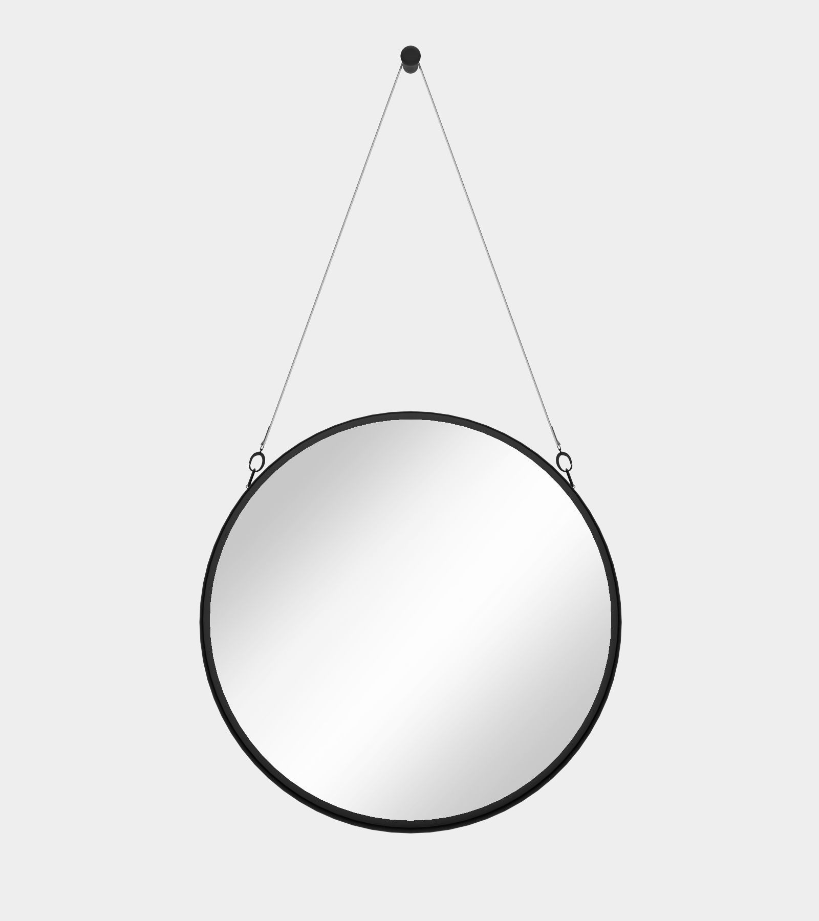 Round wall mirror 3D model_1