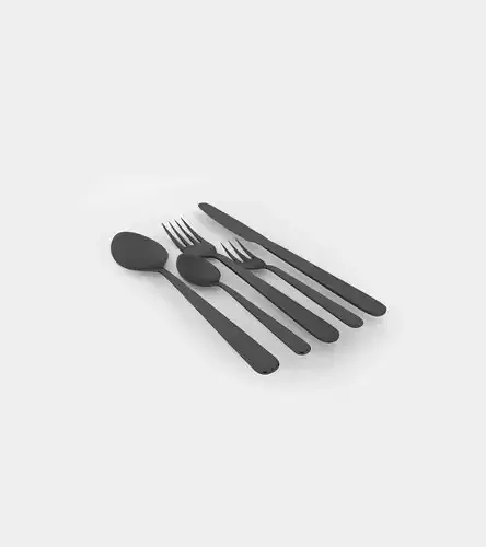 Cutlery spoon knife and fork