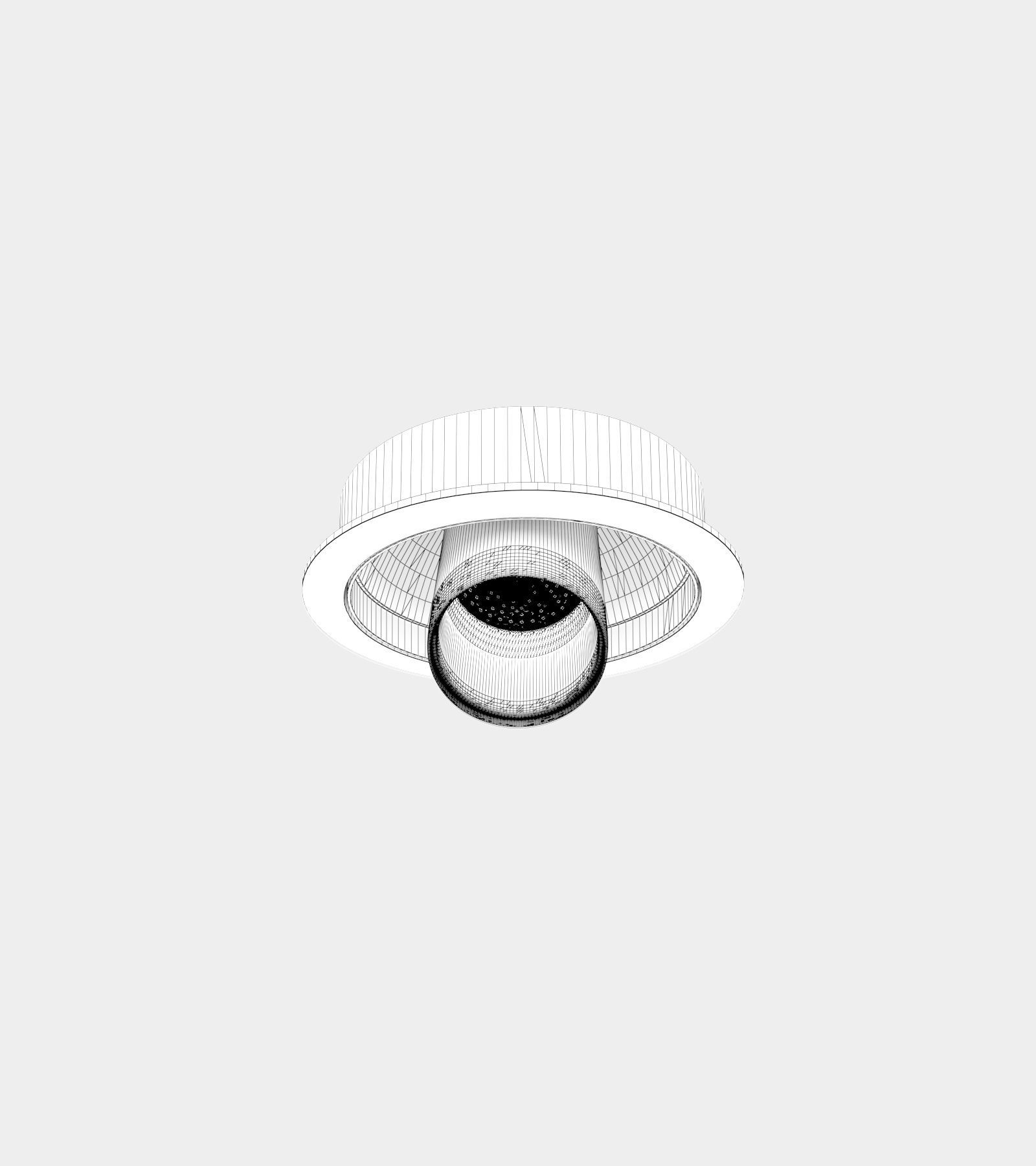 Adjustable recessed ceiling spotlights 3D model_2