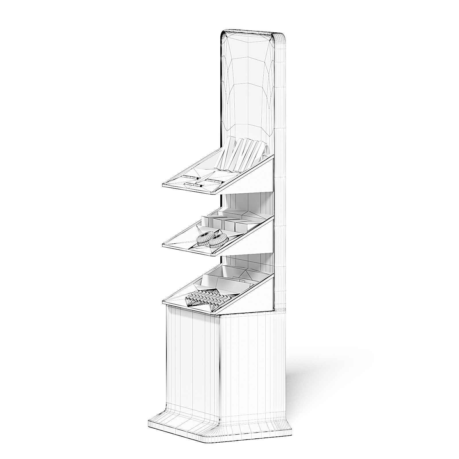 Market Stand 3D Model - Cosmetics 3D model_2