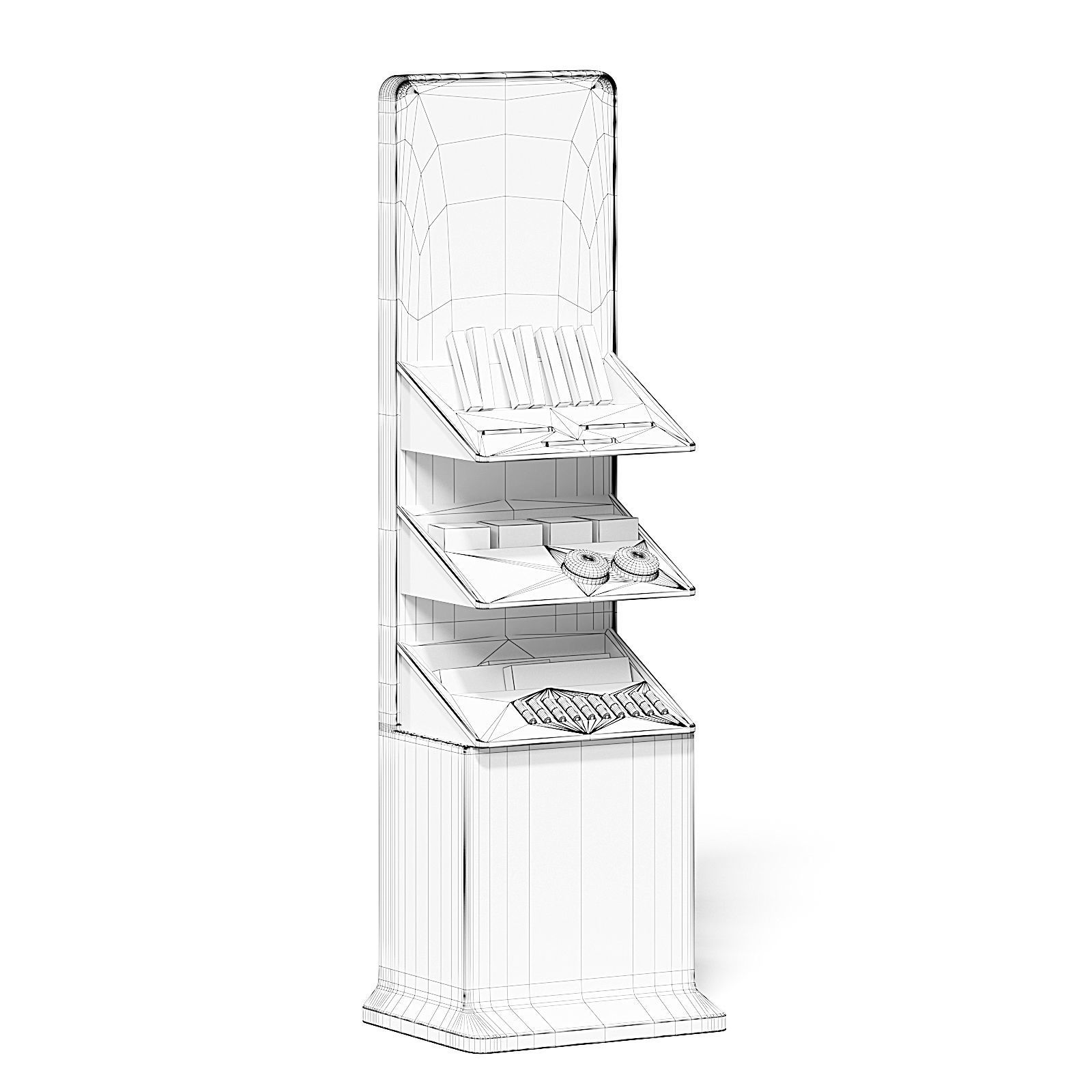 Market Stand 3D Model - Cosmetics 3D model_1