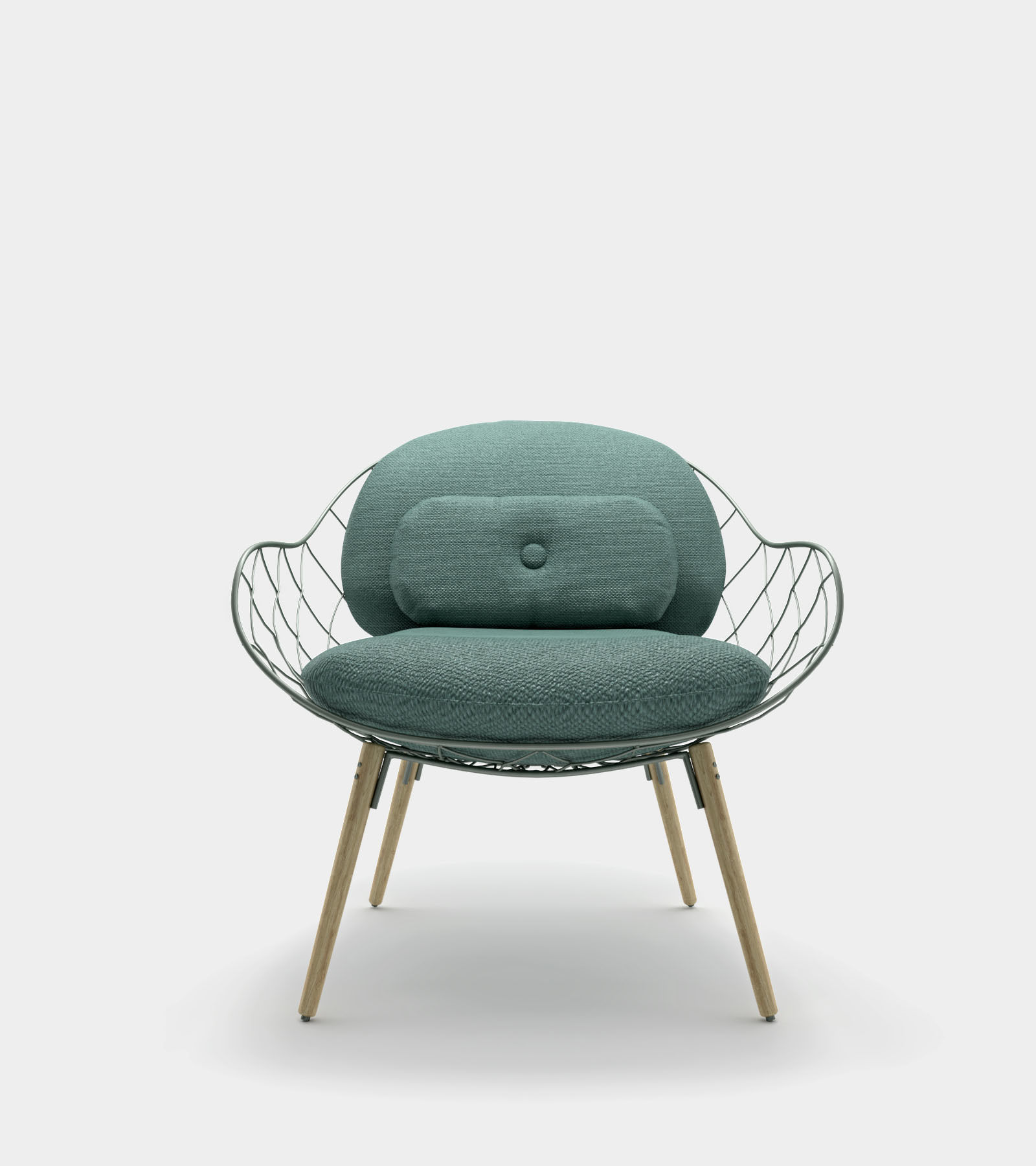 Low armchair and lounge chair 3D model_1