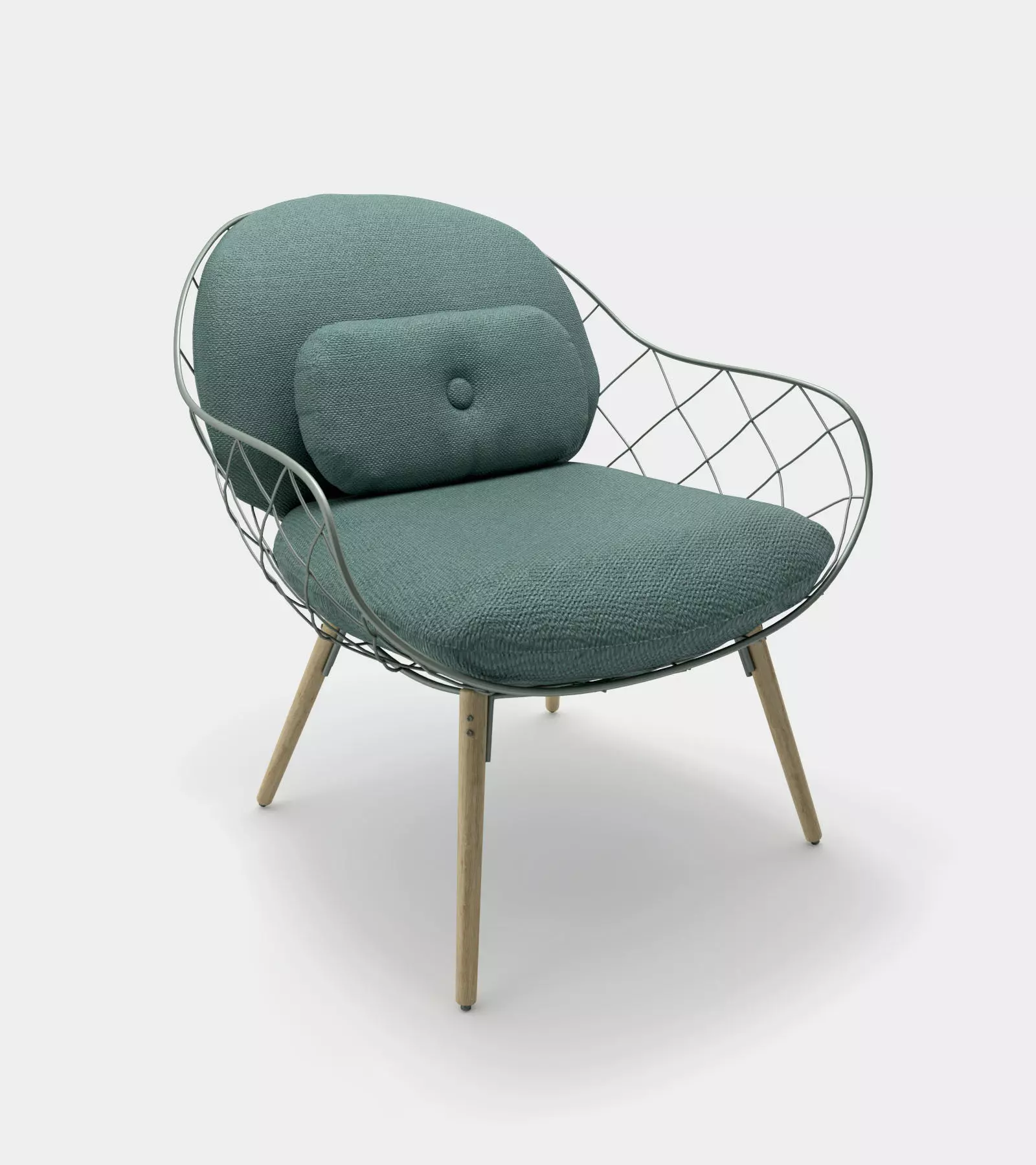 Low armchair and lounge chair 3D model_0