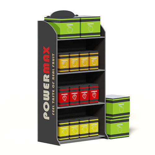Market Stand 3D Model - Drinks 3D model