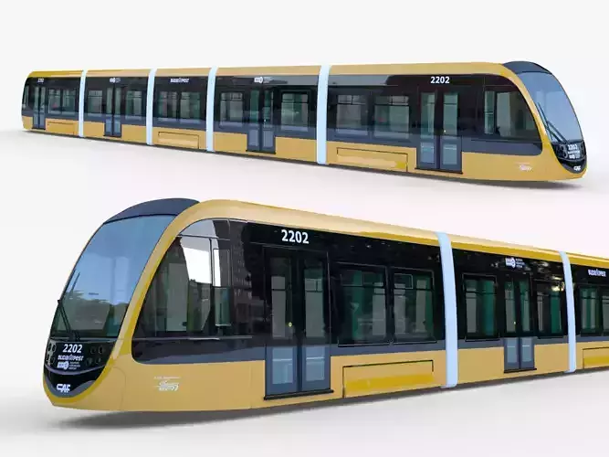 Budapest tram 3D model