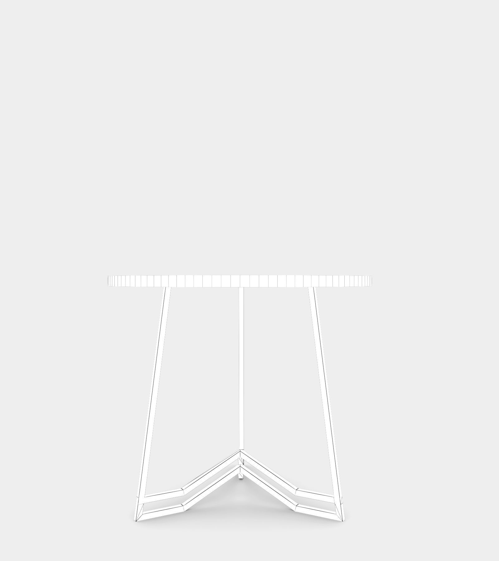 Bronze side table 3D model_3