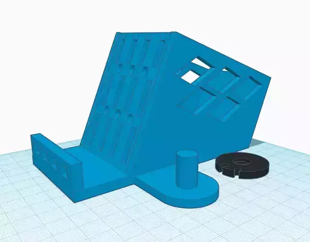 Phone stand with earphone holder