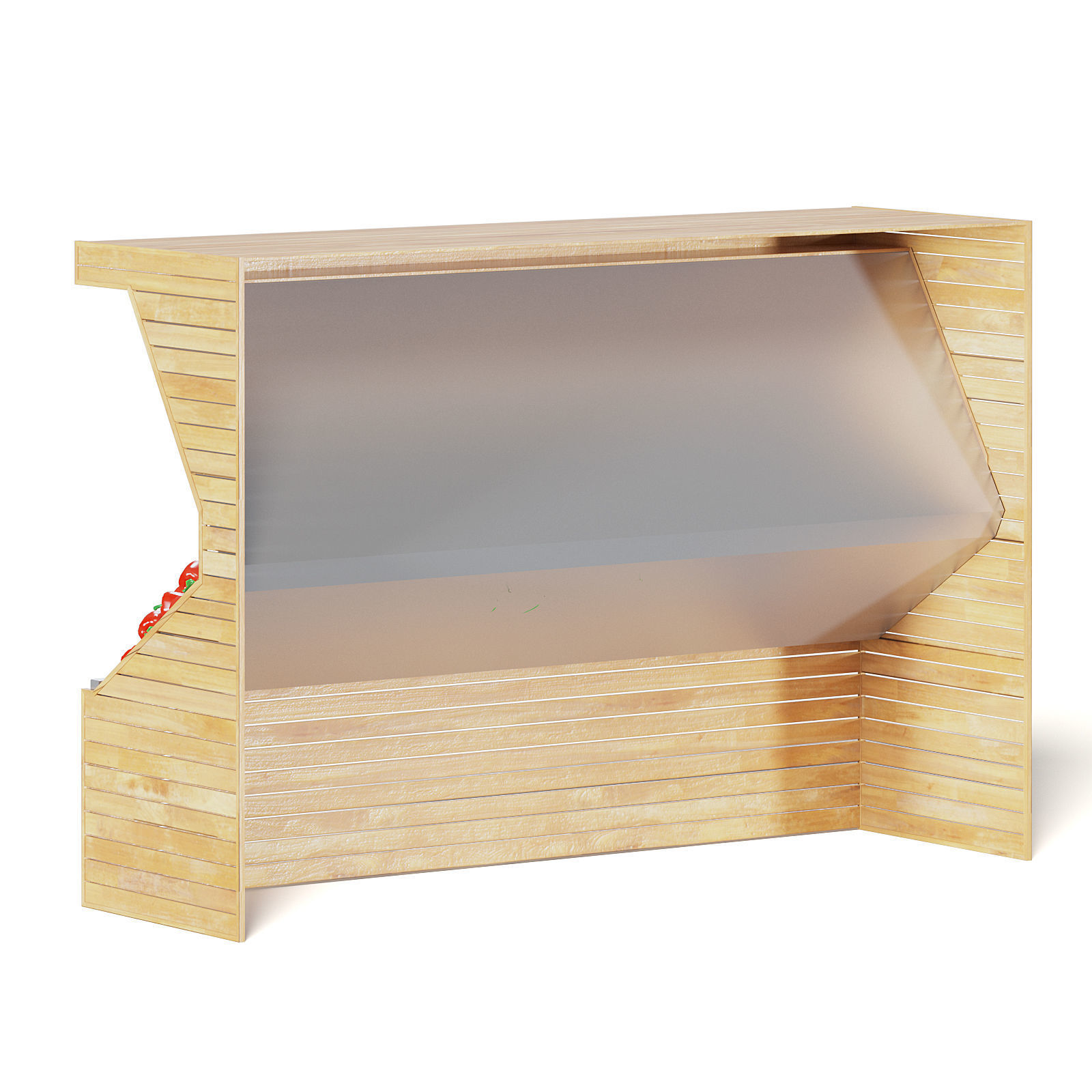 Market Shelf 3D Model - Vegetables 3D model_5