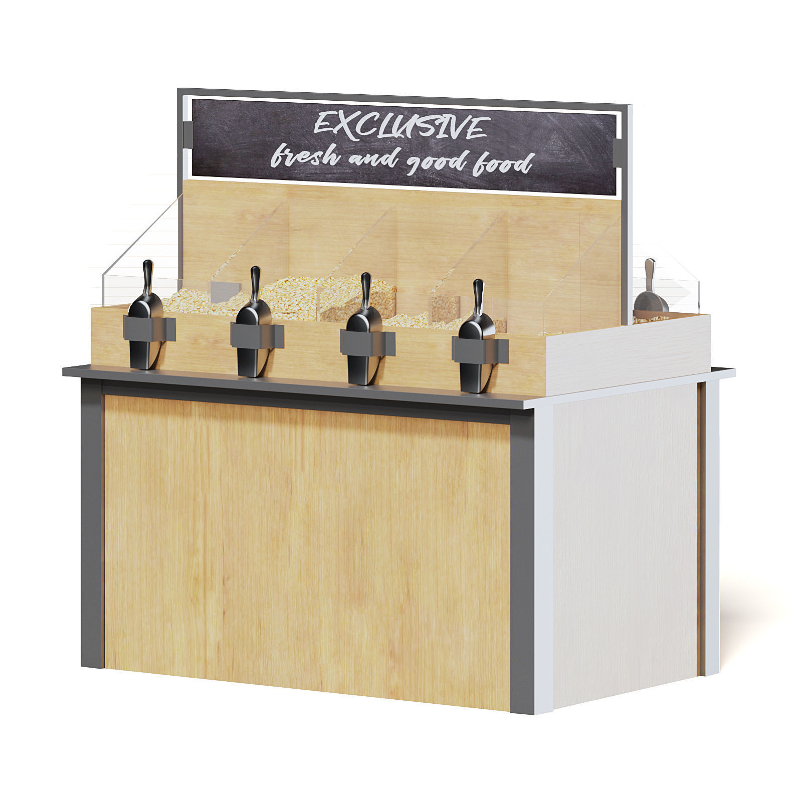 Market Shelf 3D Model - Nuts 3D model_5