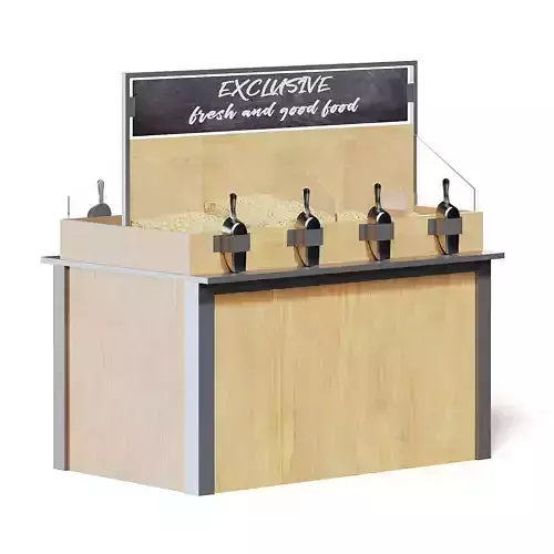 Market Shelf 3D Model - Nuts 3D model