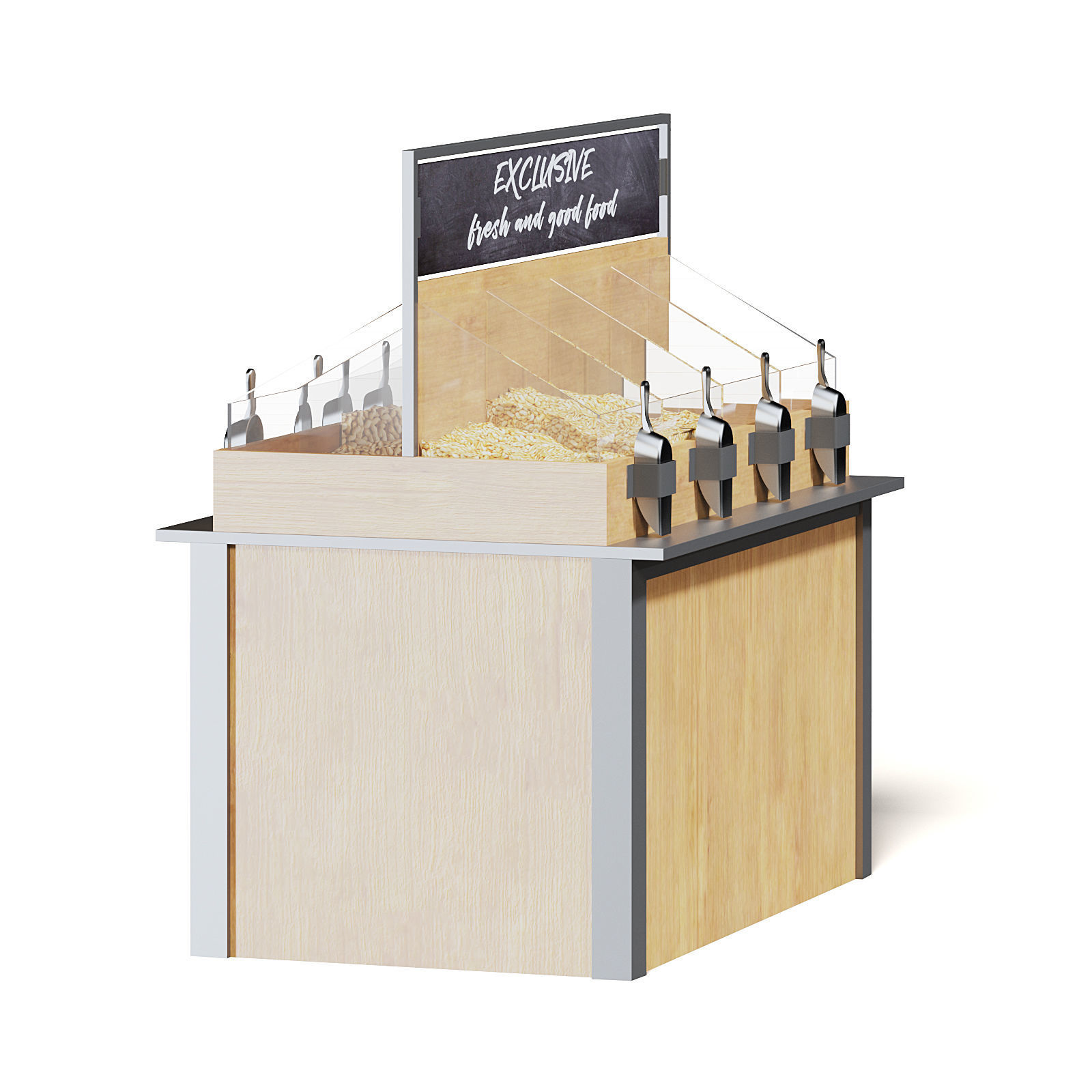 Market Shelf 3D Model - Nuts 3D model_7