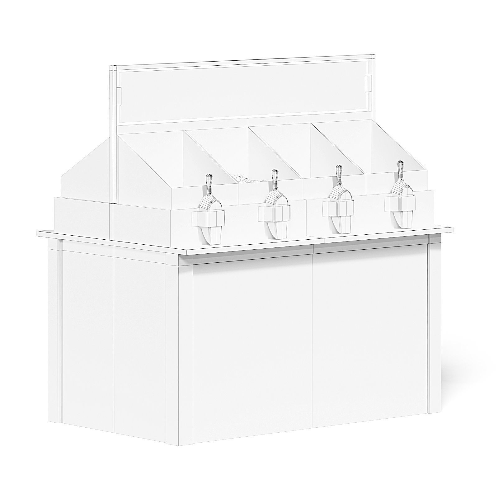 Market Shelf 3D Model - Nuts 3D model_1