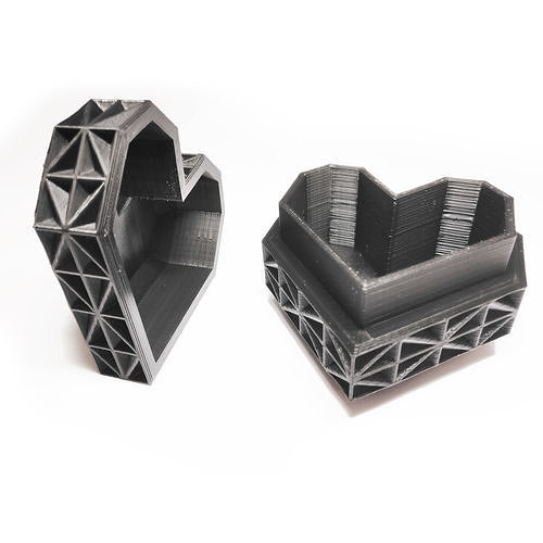 Heart Jewelry Box  3D print model