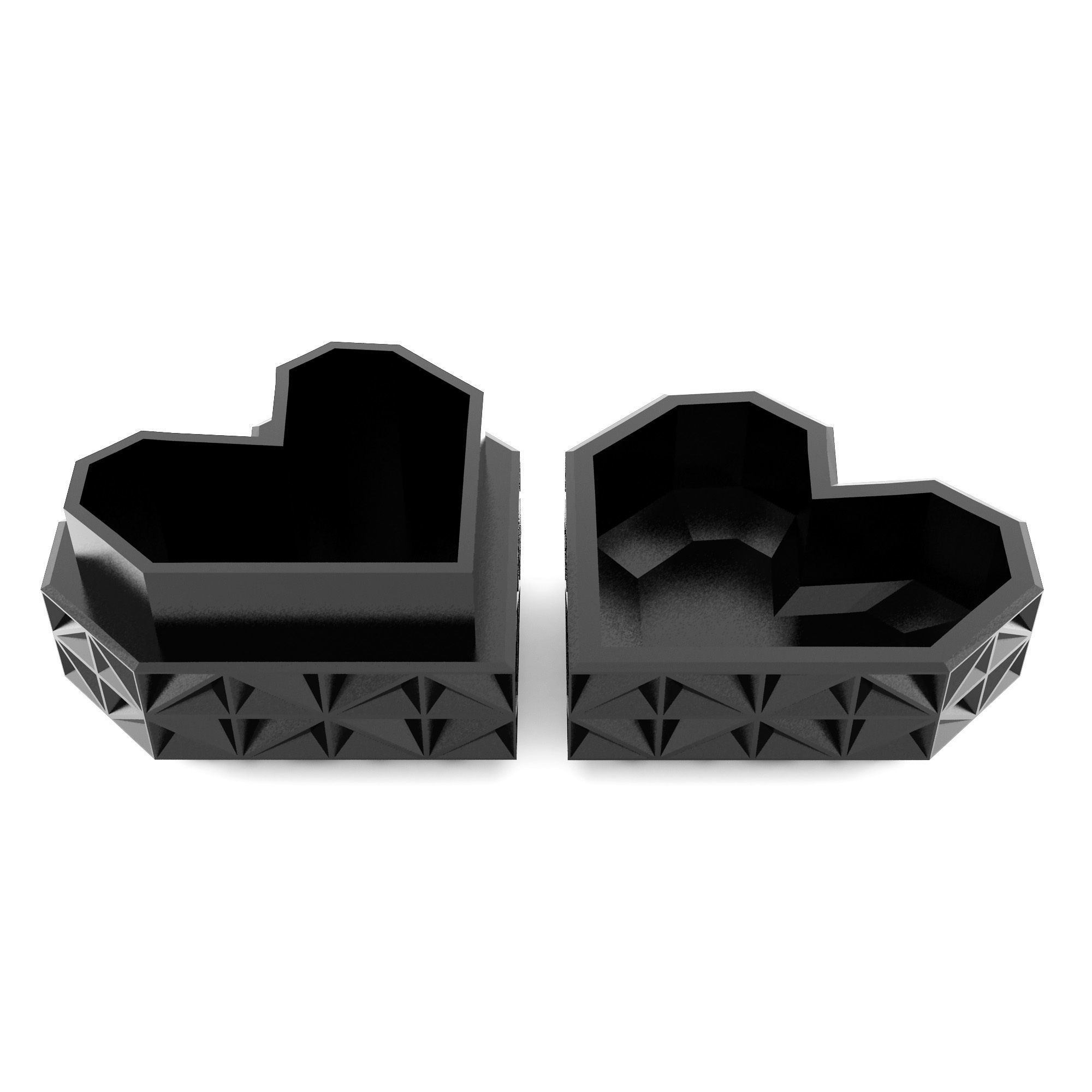 Heart Jewelry Box  3D print model_4