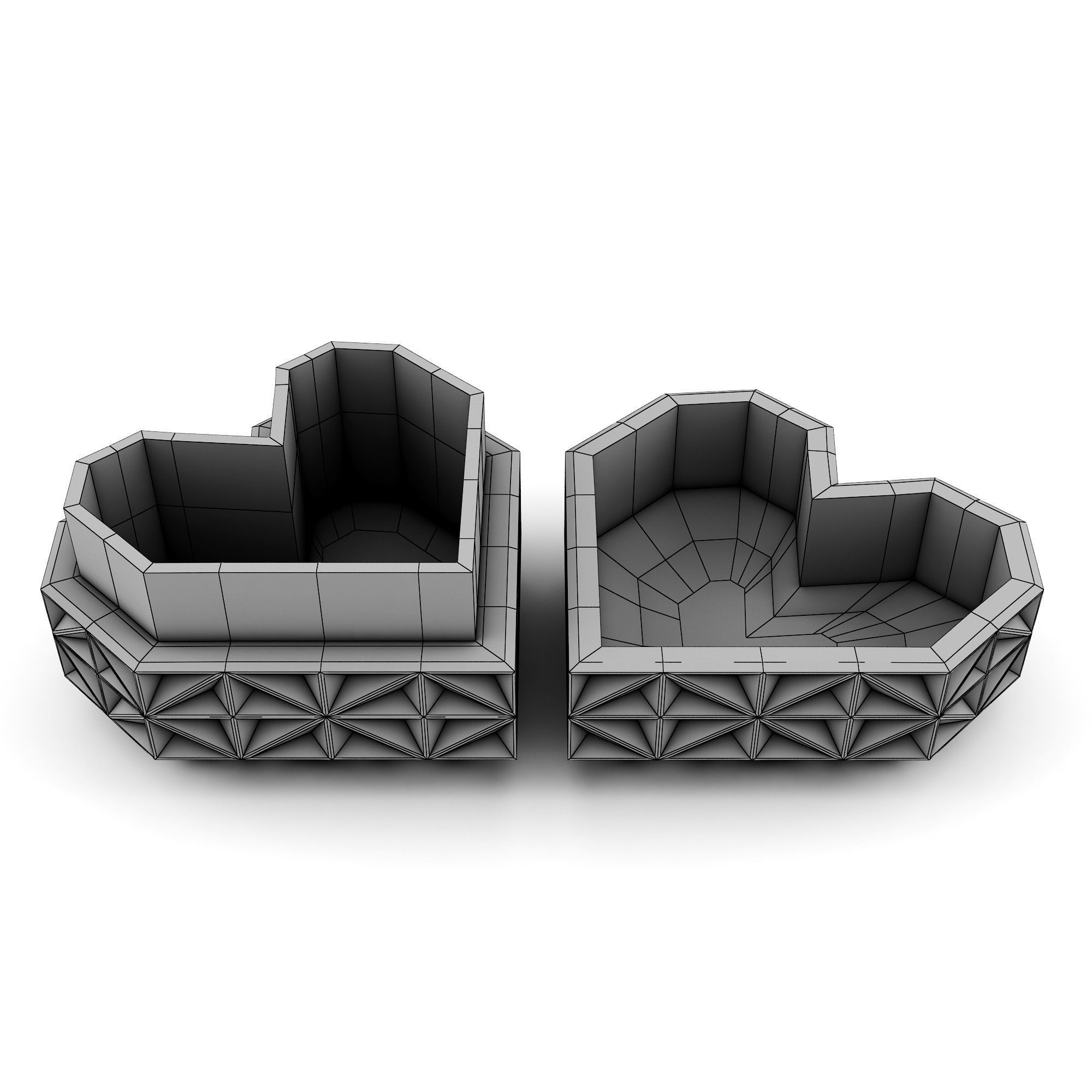 Heart Jewelry Box  3D print model_10